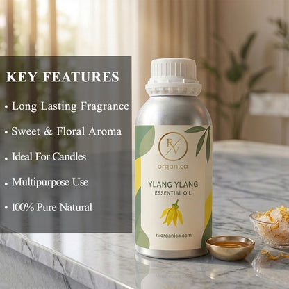 RV Organica ylang ylang essential oil key features and benefits for aromatherapy and wellness use