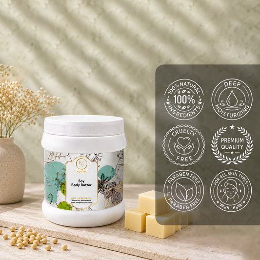 RV Organica Soy Body Butter jar with premium natural ingredients for daily skin nourishment - second image