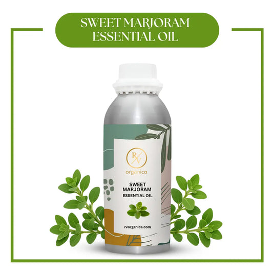 Pure Sweet Marjoram Essential Oil for aromatherapy and skincare –RV Organica