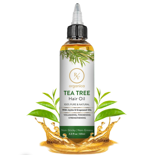 Natural Tea Tree Hair Oil for strong, shiny, healthy hair – RV Organica