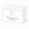 Ultra white swirling soap base for melt and pour handmade soap making, bright white base ideal for swirl designs and DIY skincare soaps
