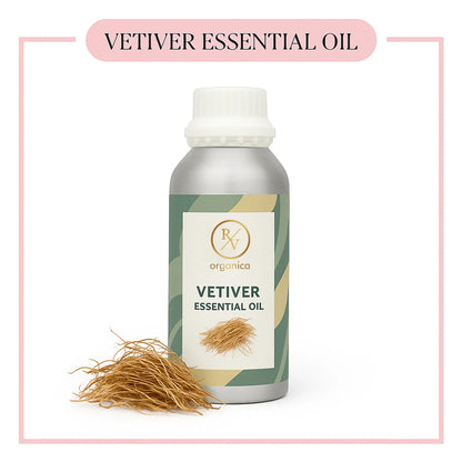 Pure Vetiver Essential Oil for aromatherapy and skincare –RV Organica