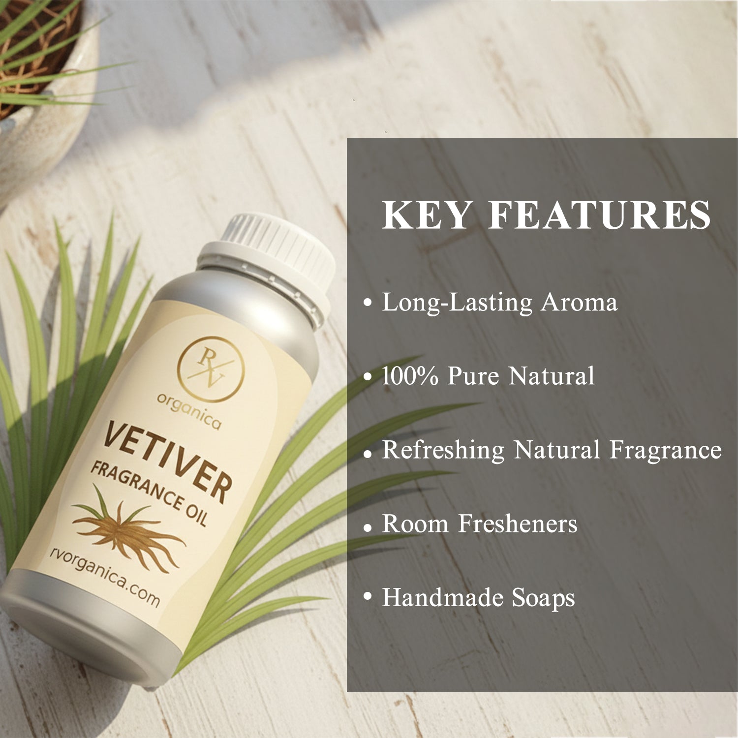 Vetiver fragrance oil key features long lasting earthy scent multipurpose diffuser candle perfume oil