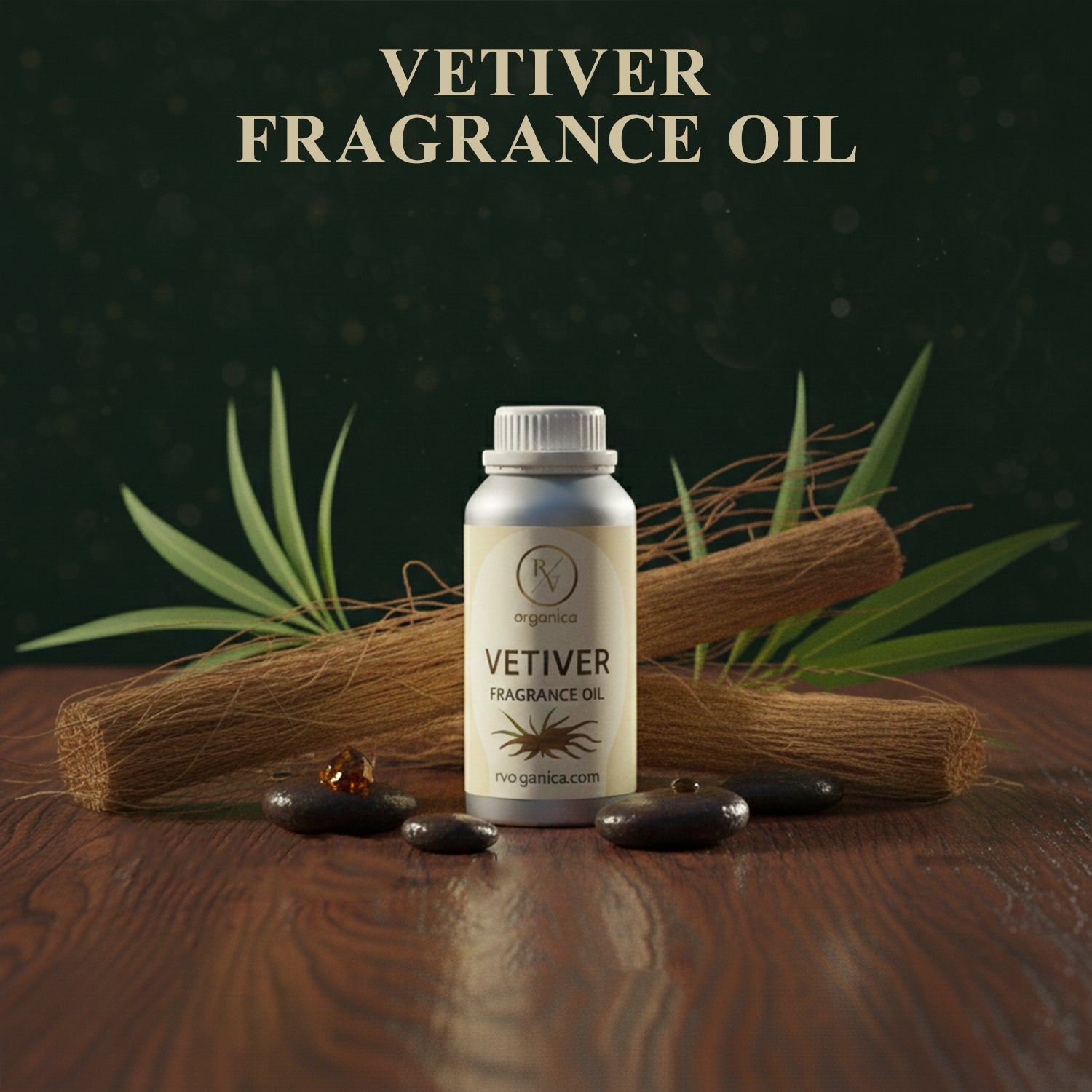 Vetiver fragrance oil bottle earthy refreshing aroma long lasting fragrance oil