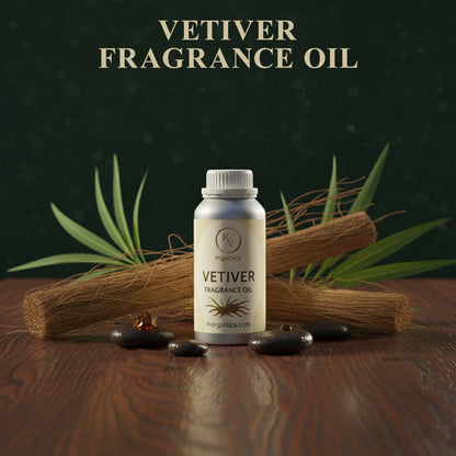 Vetiver fragrance oil bottle earthy refreshing aroma long lasting fragrance oil