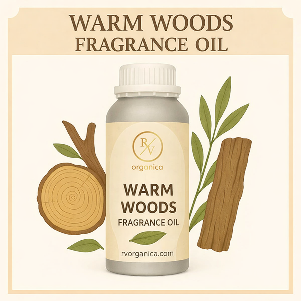 Warm Woods Fragrance Oil with rich woody and amber aroma notes